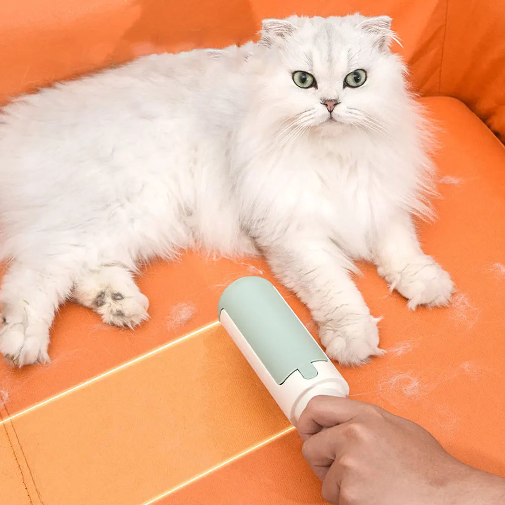Pet Hair Remover Clothes Electrostatic Multi-Purpose Brush Cat Dog Hair Sticker Roller Sticker Self-Cleaning Lint Hair Remover