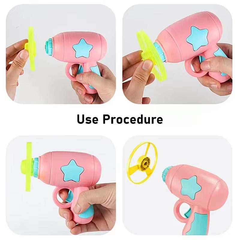 Fun Cat Toy Interactive Launcher Training Game for Indoor Pet Kitten Mini Shooting Gun Toy Stretch Plush Ball Toys Cat Supplies