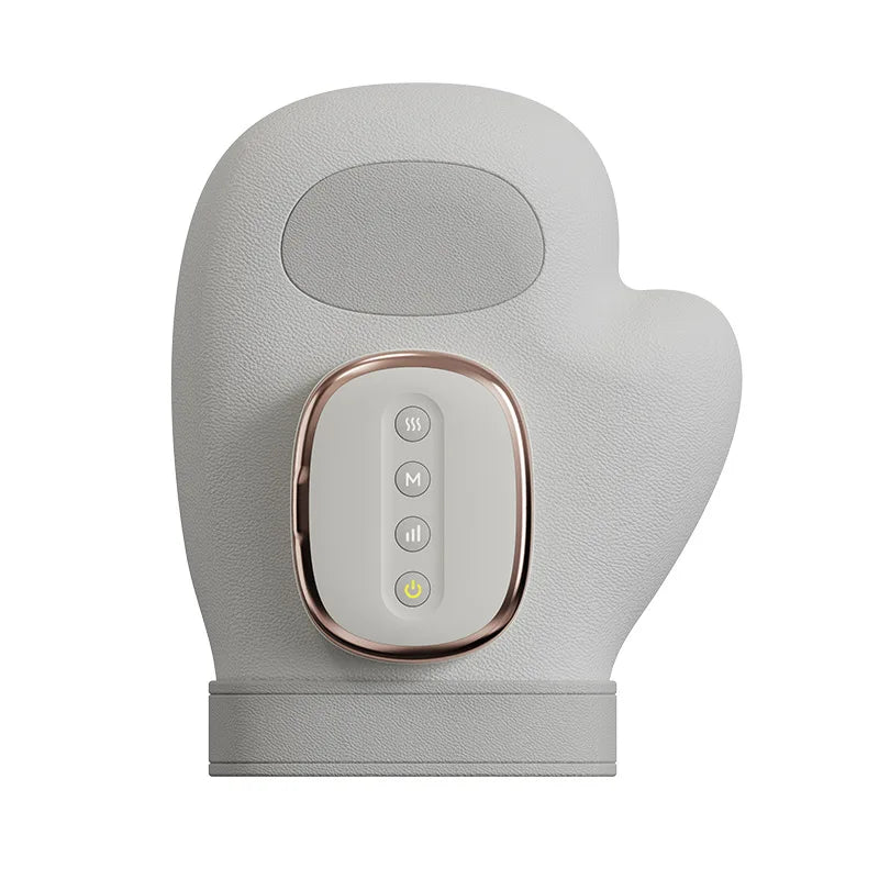 Electric Hand Massager Ｗith Airbag Compression Warm Heating Cordless Glove Massager Application for Palm Finger Relaxation Gift